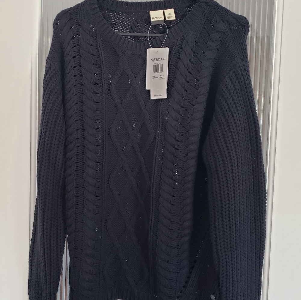 NWT- Roxy England Skies oversize sweater